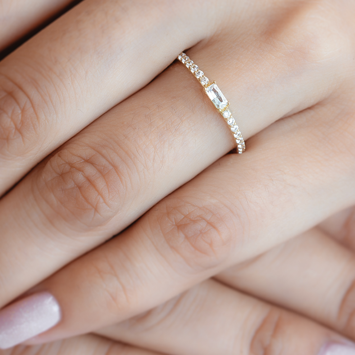 ANILLO DE PROMESA ORO 10K ARIEL ABBA JOYAS.