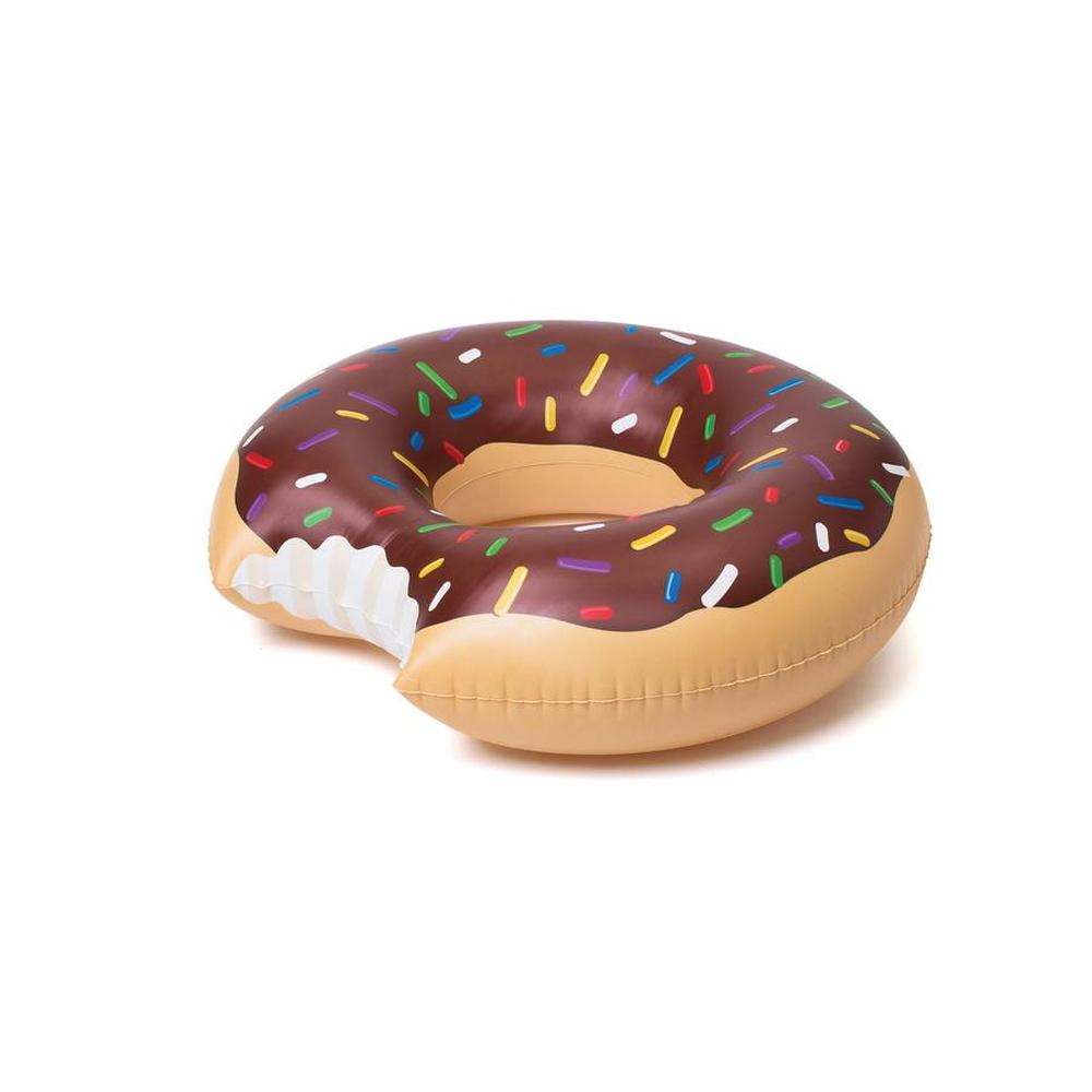 SALVAVIDAS INFLABLE GIGANTE DE DONA DE CHOCOLATE