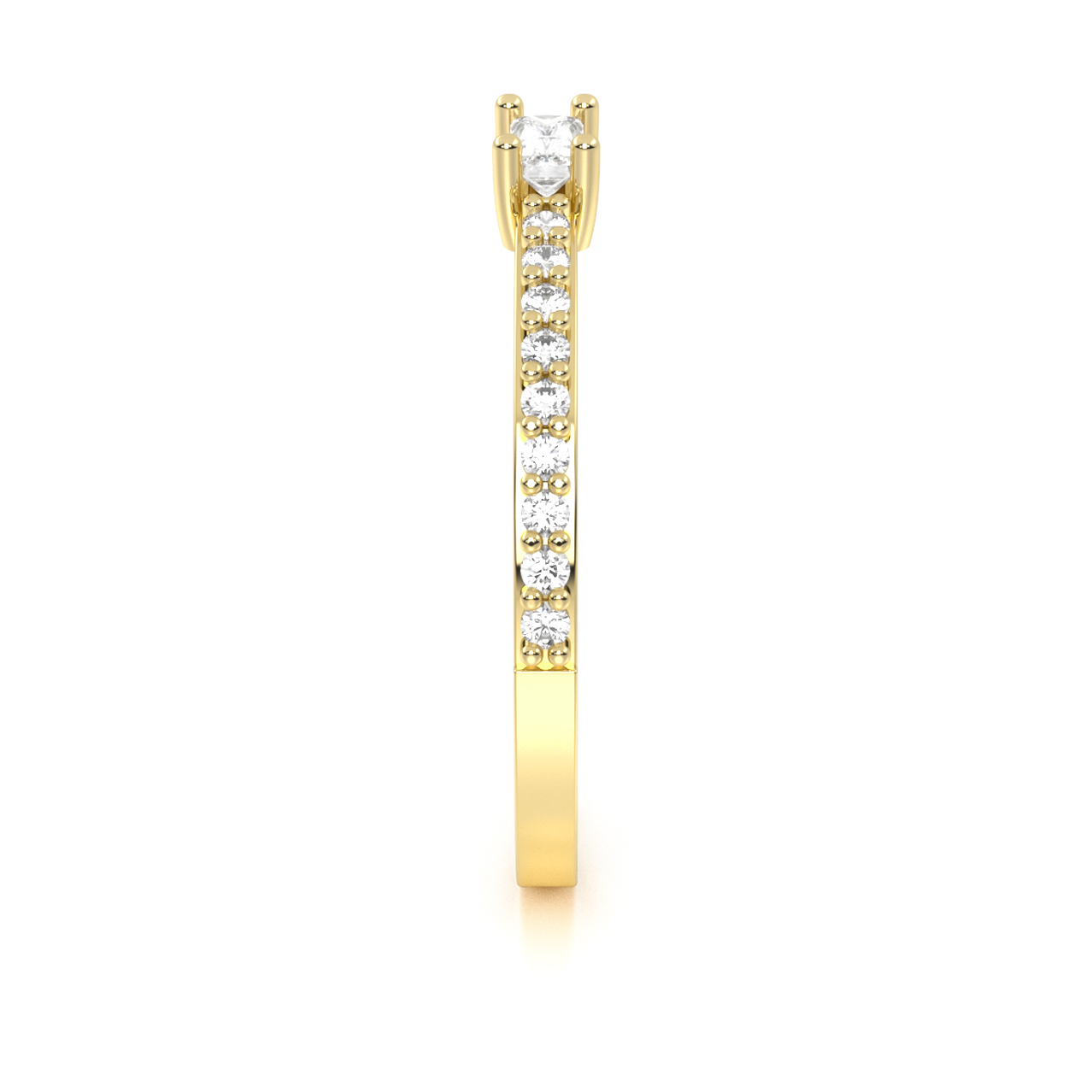 ANILLO DE PROMESA ORO 10K ARIEL ABBA JOYAS.