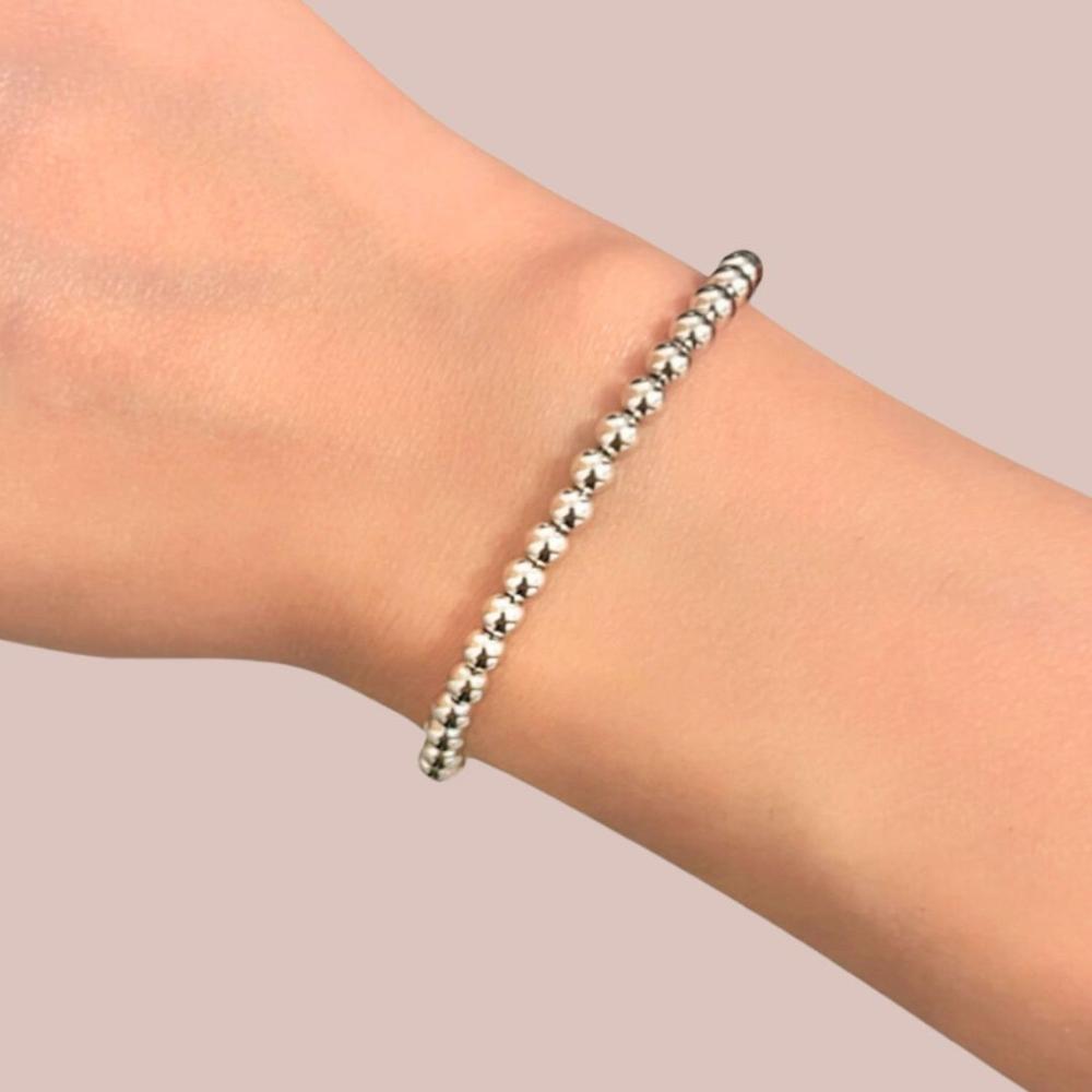 Pulsera de Plata 925 Cuentas Bolitas