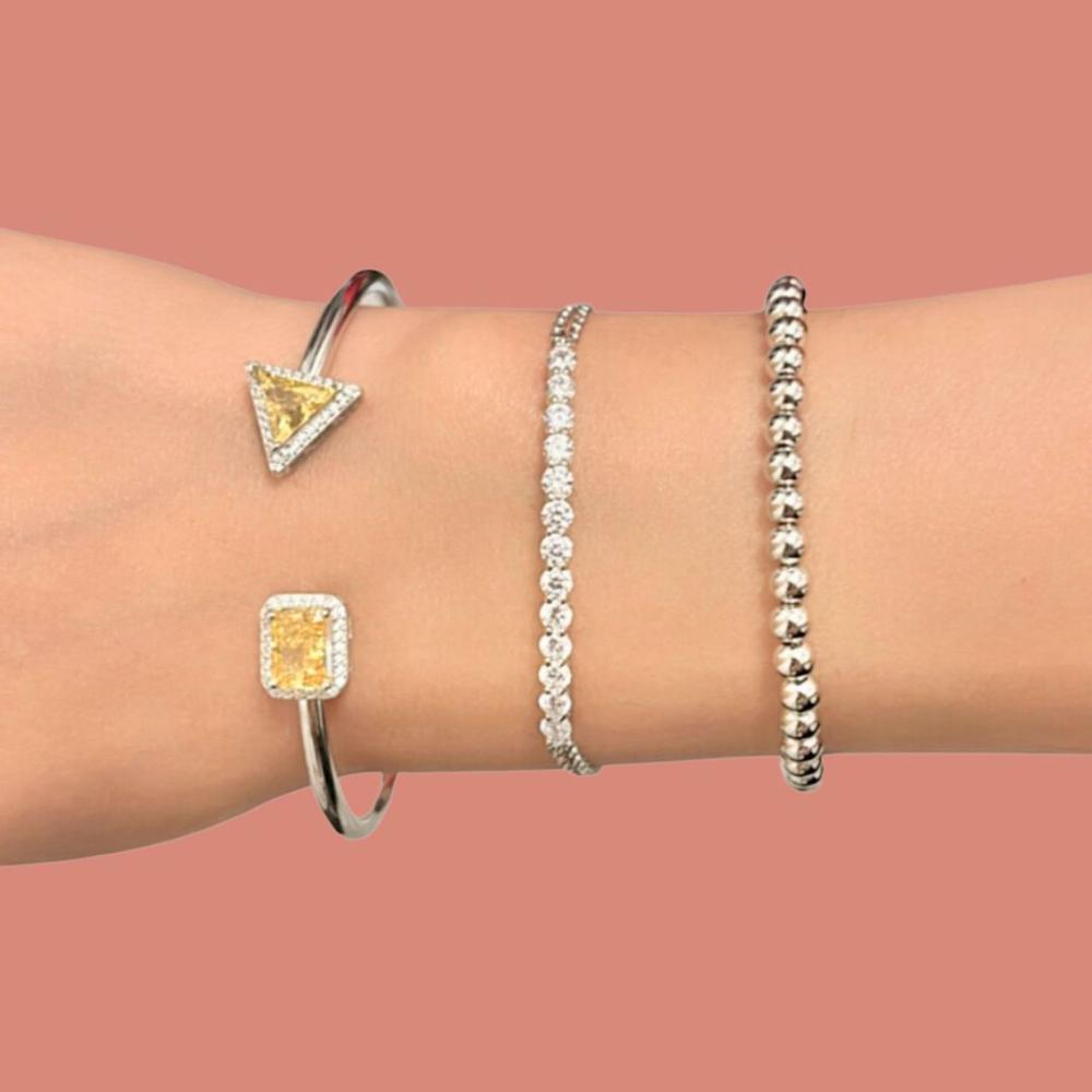 Pulsera de Plata 925 Cuentas Bolitas