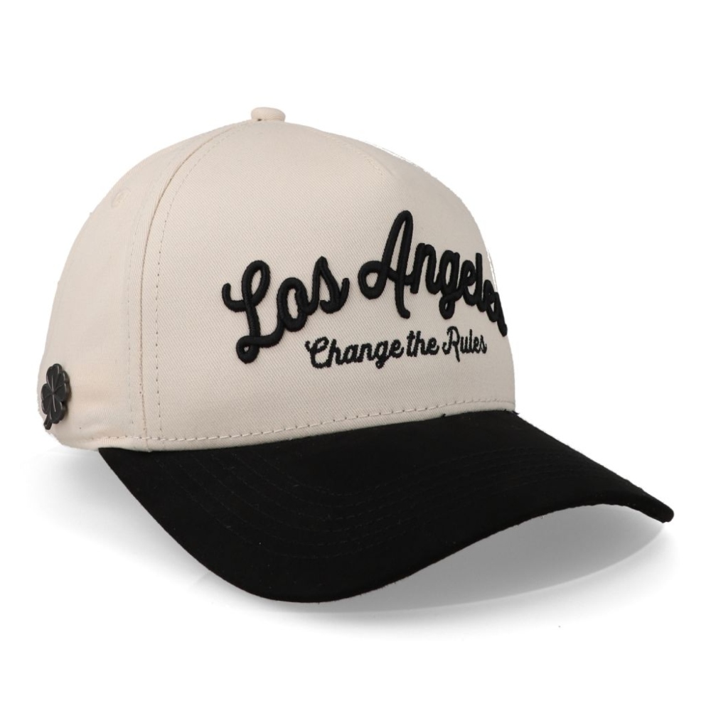 Gorra Cash Only Curva Los Angeles Beige-Negro 22025032