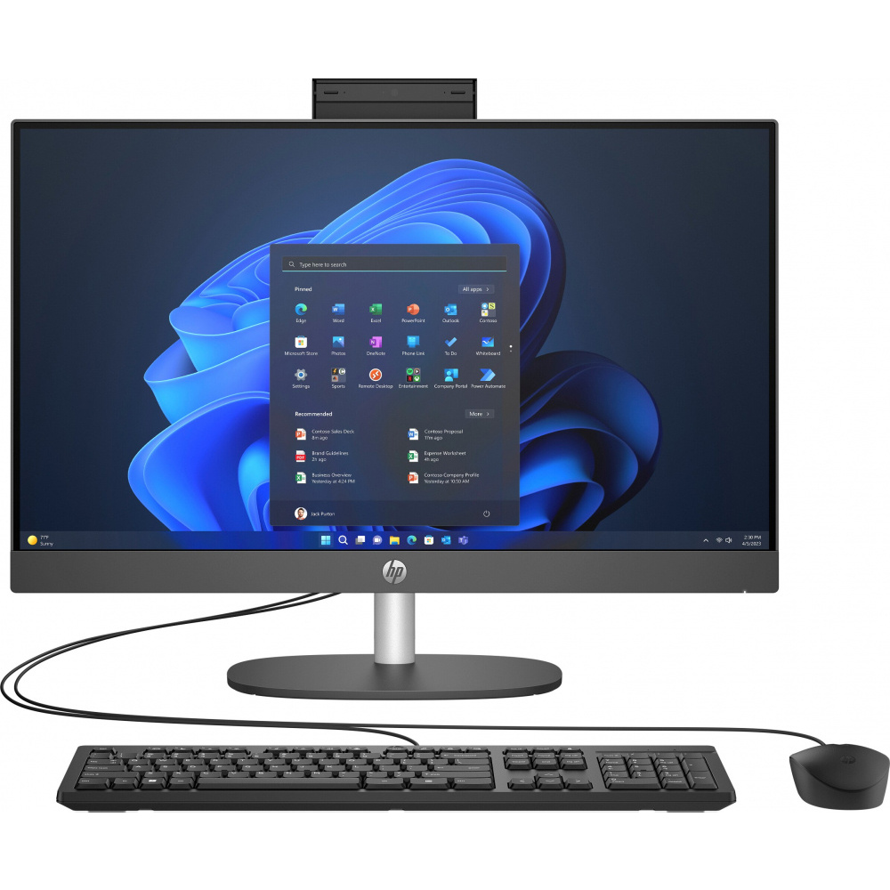 AIO HP 245 G10 RYZEN 5 7520U 512GB SSD 8GB DDR5 23.8" FHD NEGRO W11H 9E3C5LA 