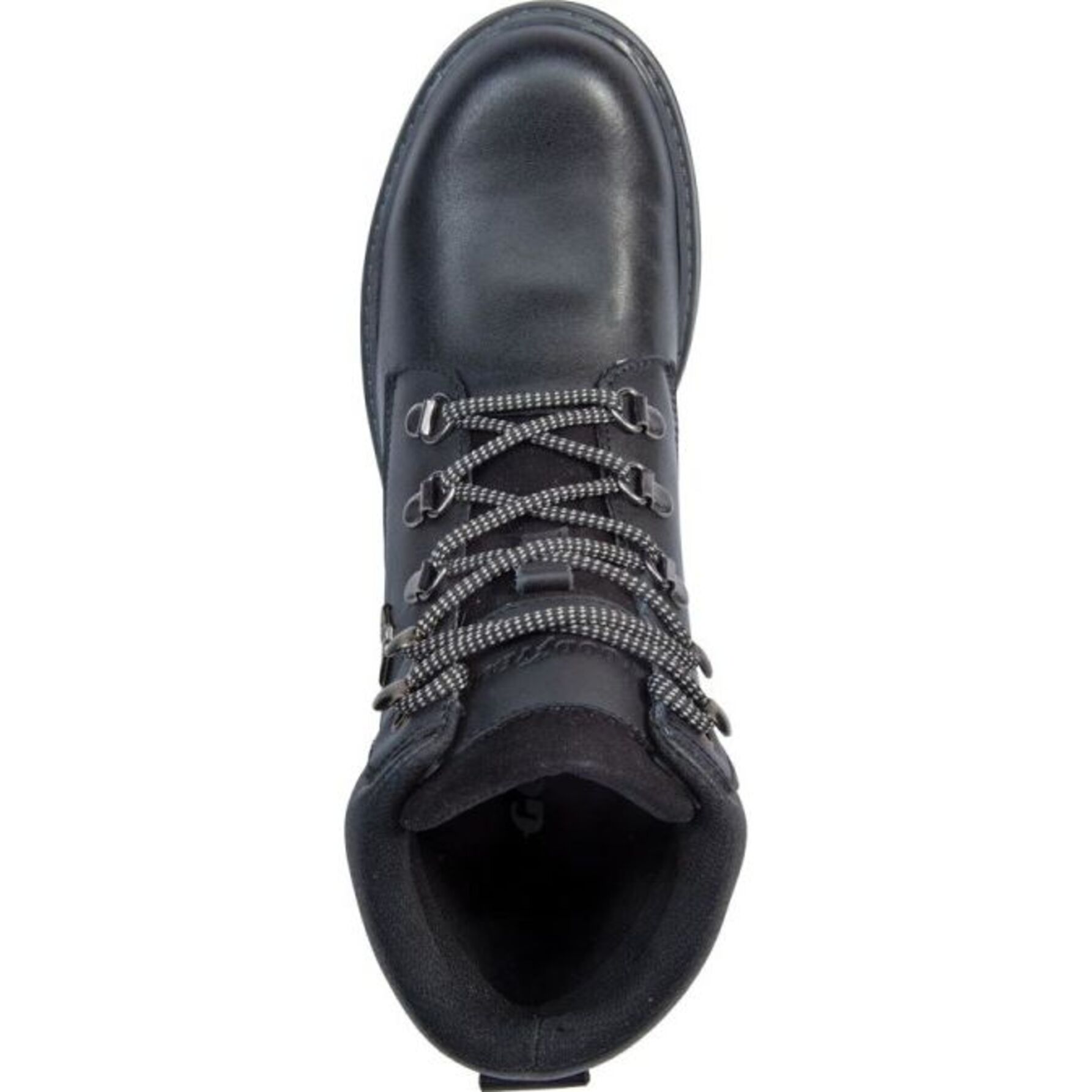 Botas para mujer, tipo hiker, de piel, con suela antiderrapante y cordones, acabado napa, marca Goodyear, color negro, mod. 1178173