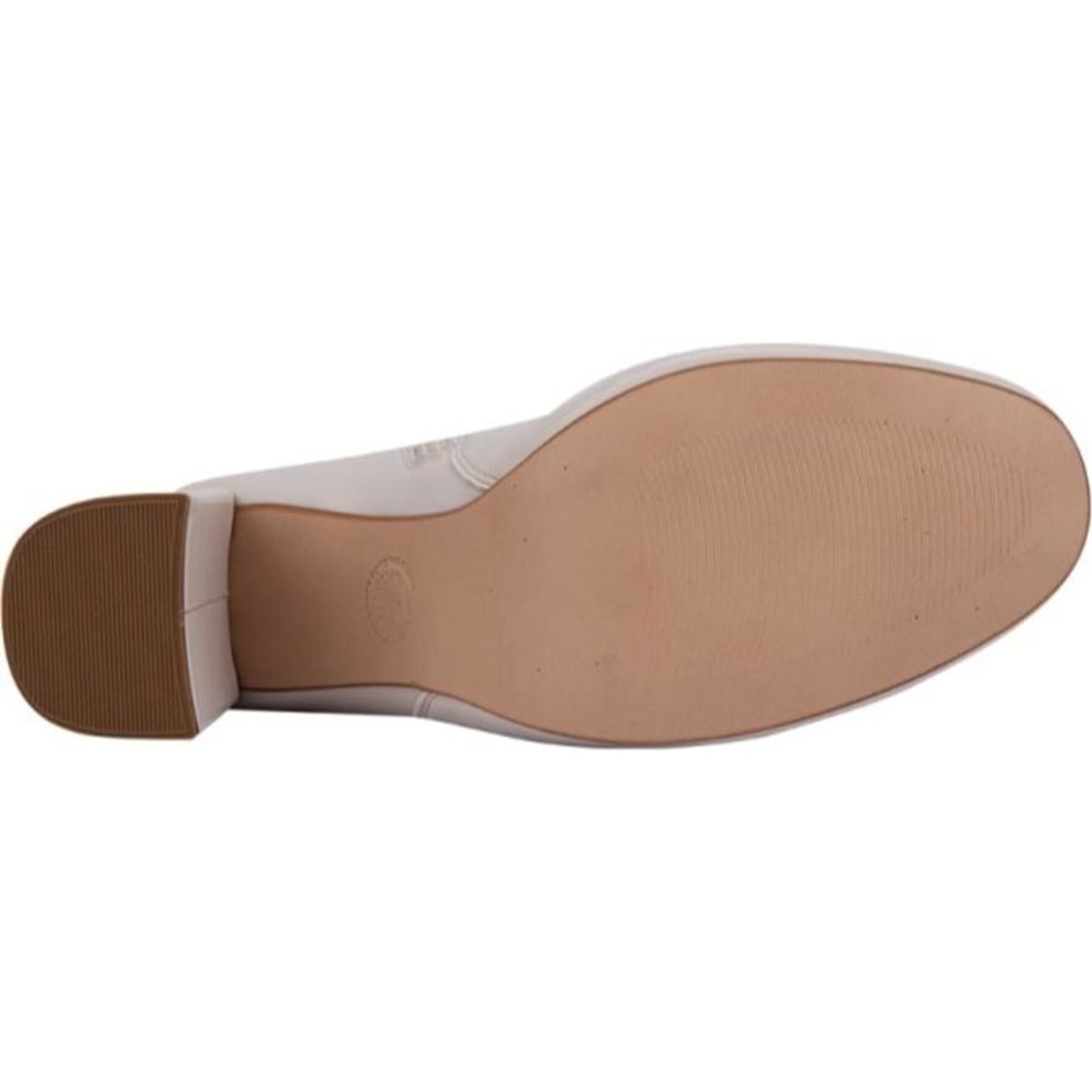 Botas para mujer, con tacón alto y grueso, acabado napa y hebilla de adorno, marca Yaeli Fashion, color beige, mod. 1179330