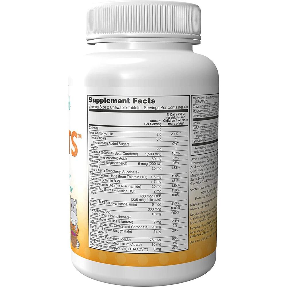 Multivitamínicos para niños Now Kid Vits Berry Blast 120 Gomitas