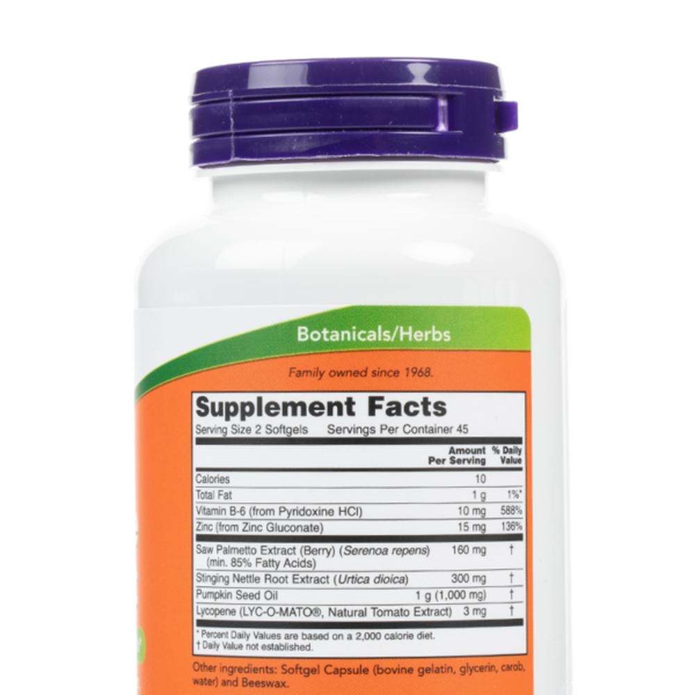 Vitaminas Now Prostate Support 90 Cápsulas próstata saludable