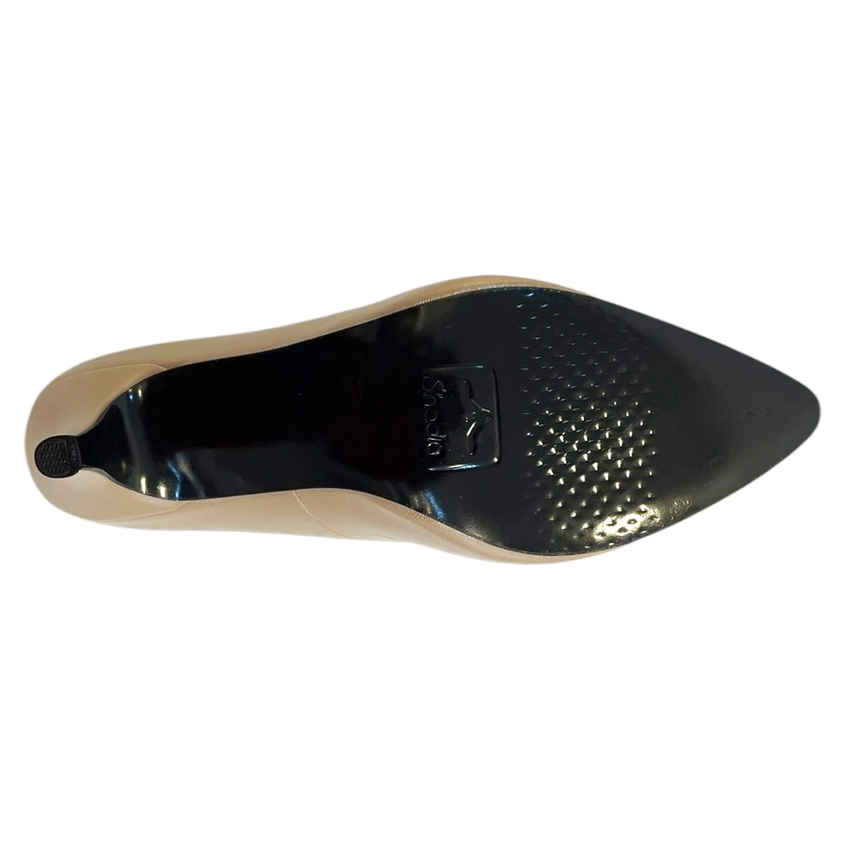 Zapatos Zapatillas Beige Tacones Mujer Vestir Shadia 6cm
