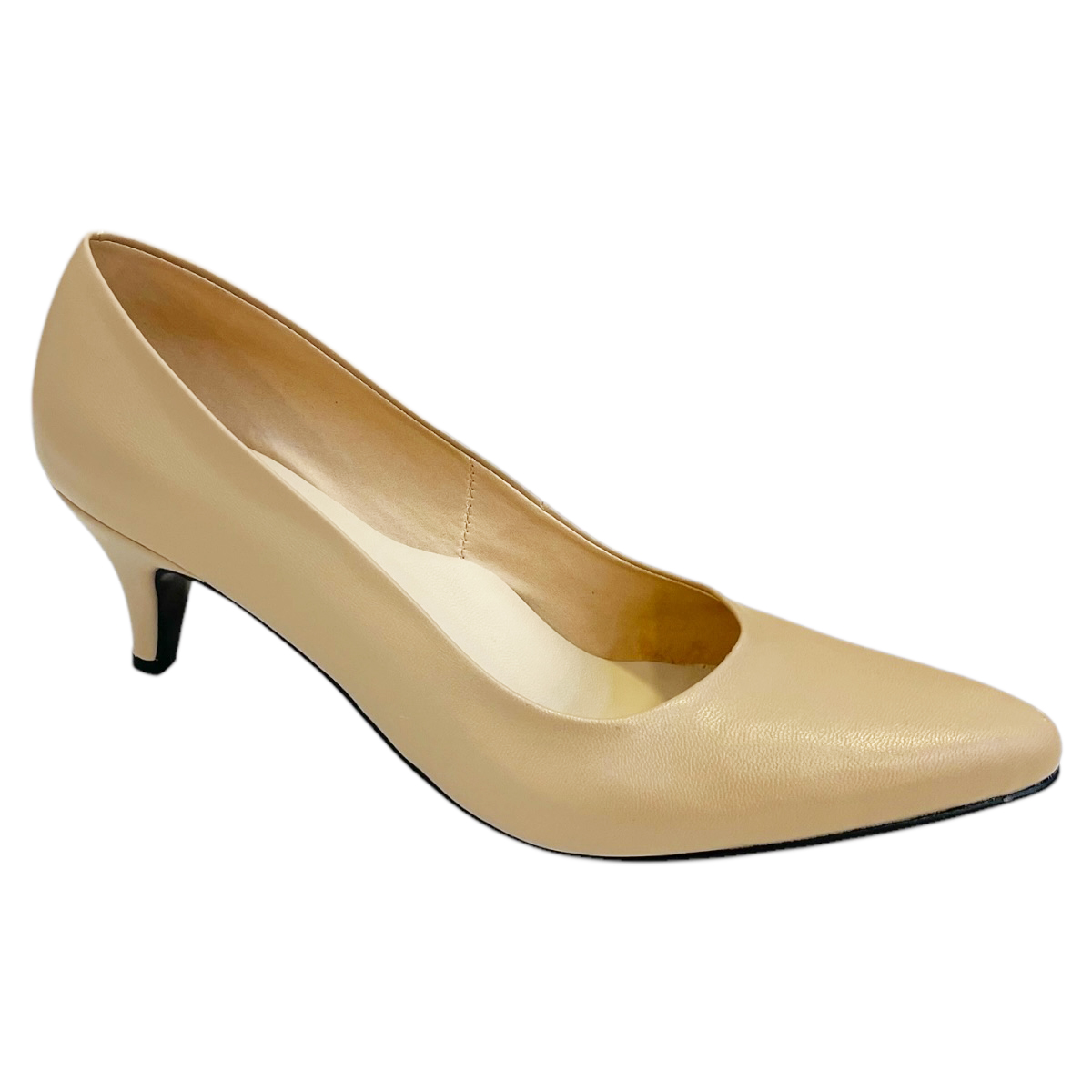 Zapatos Zapatillas Beige Tacones Mujer Vestir Shadia 6cm