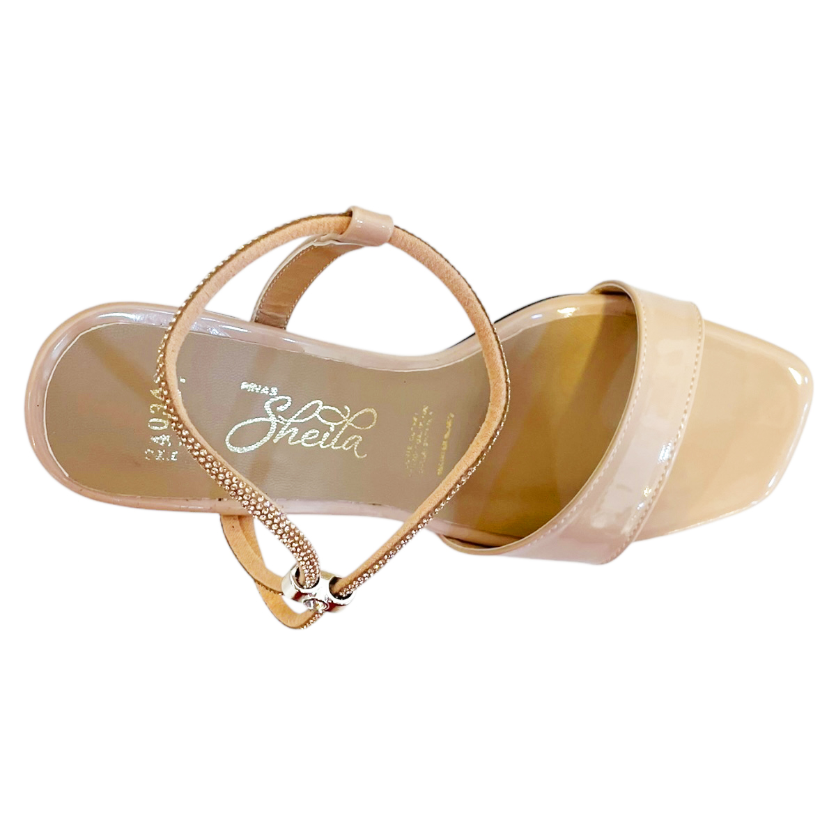Zapatillas tacones de fiesta Sheila Maquillaje charol