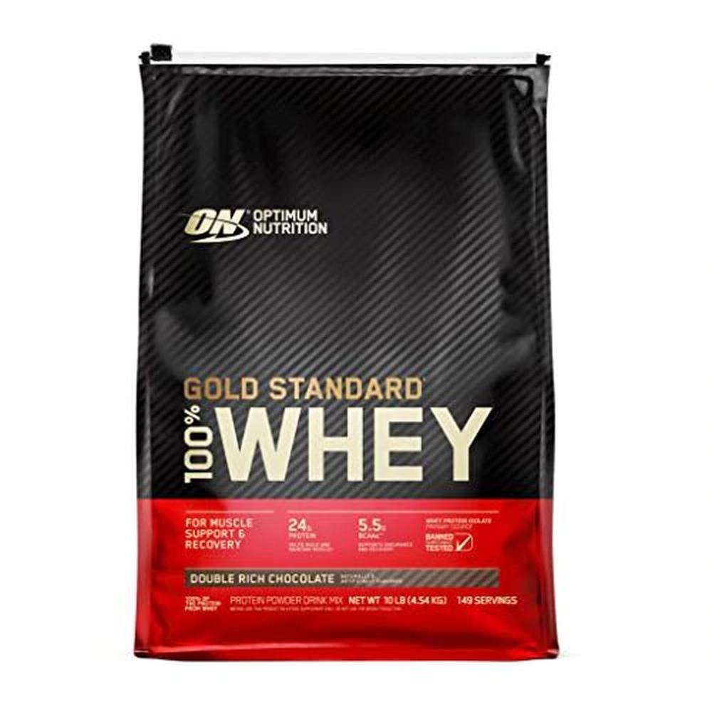 Proteína Optimum Nutrition Gold Standard 100% Whey 10 lb 146 Servicios