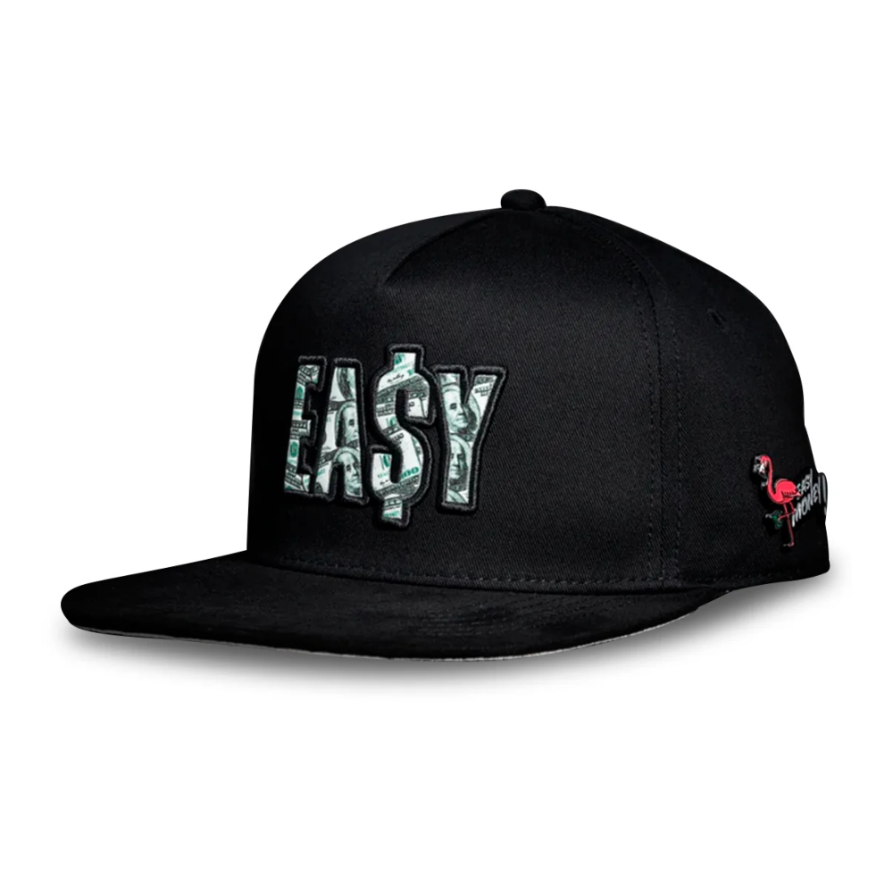 Gorra Cash Only Snapback Curva Easy Money Negro 22025002