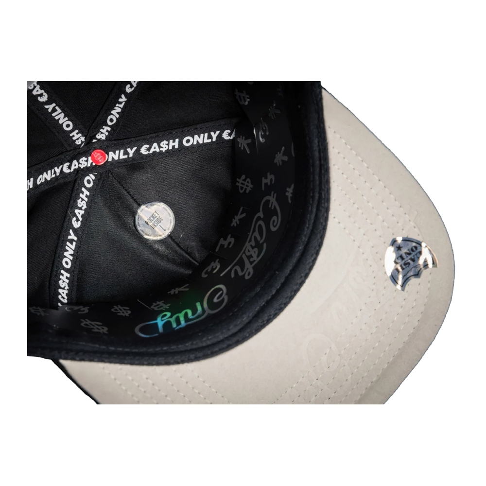 Gorra Cash Only Snapback Curva Easy Money Negro 22025002