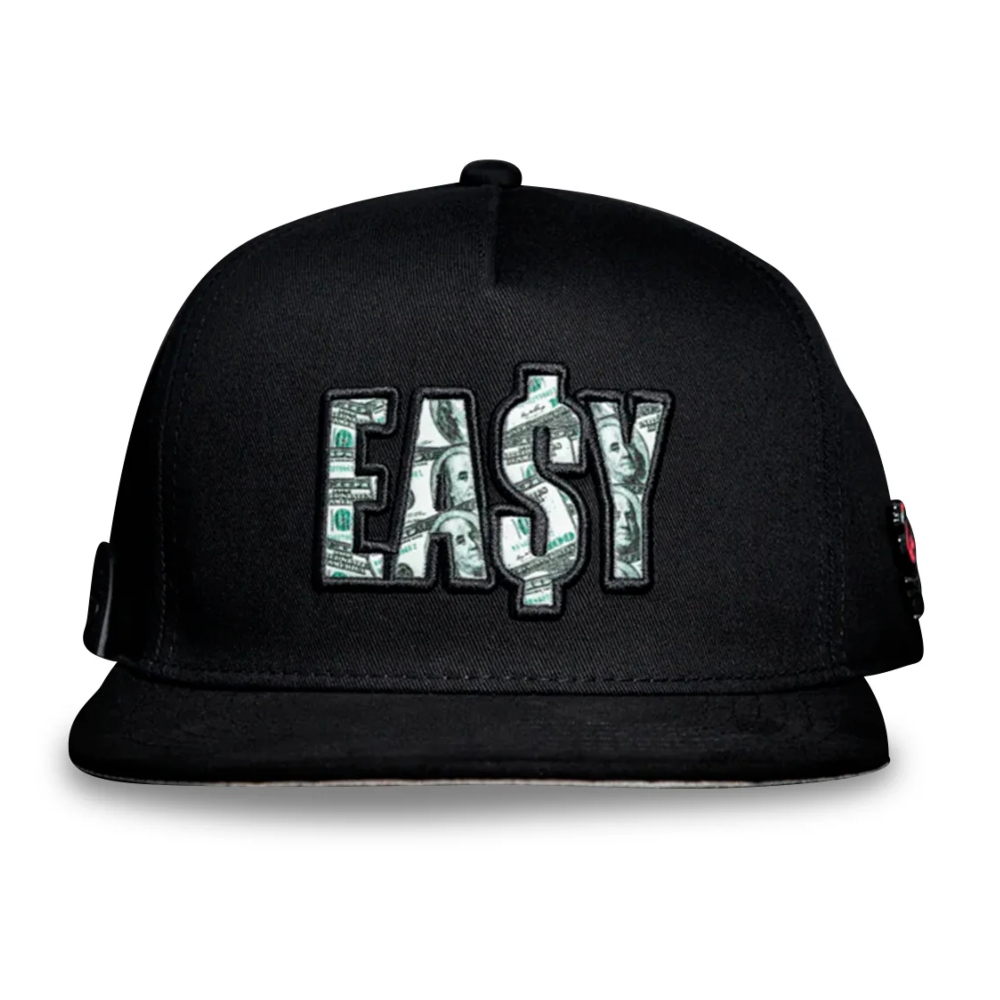 Gorra Cash Only Snapback Curva Easy Money Negro 22025002
