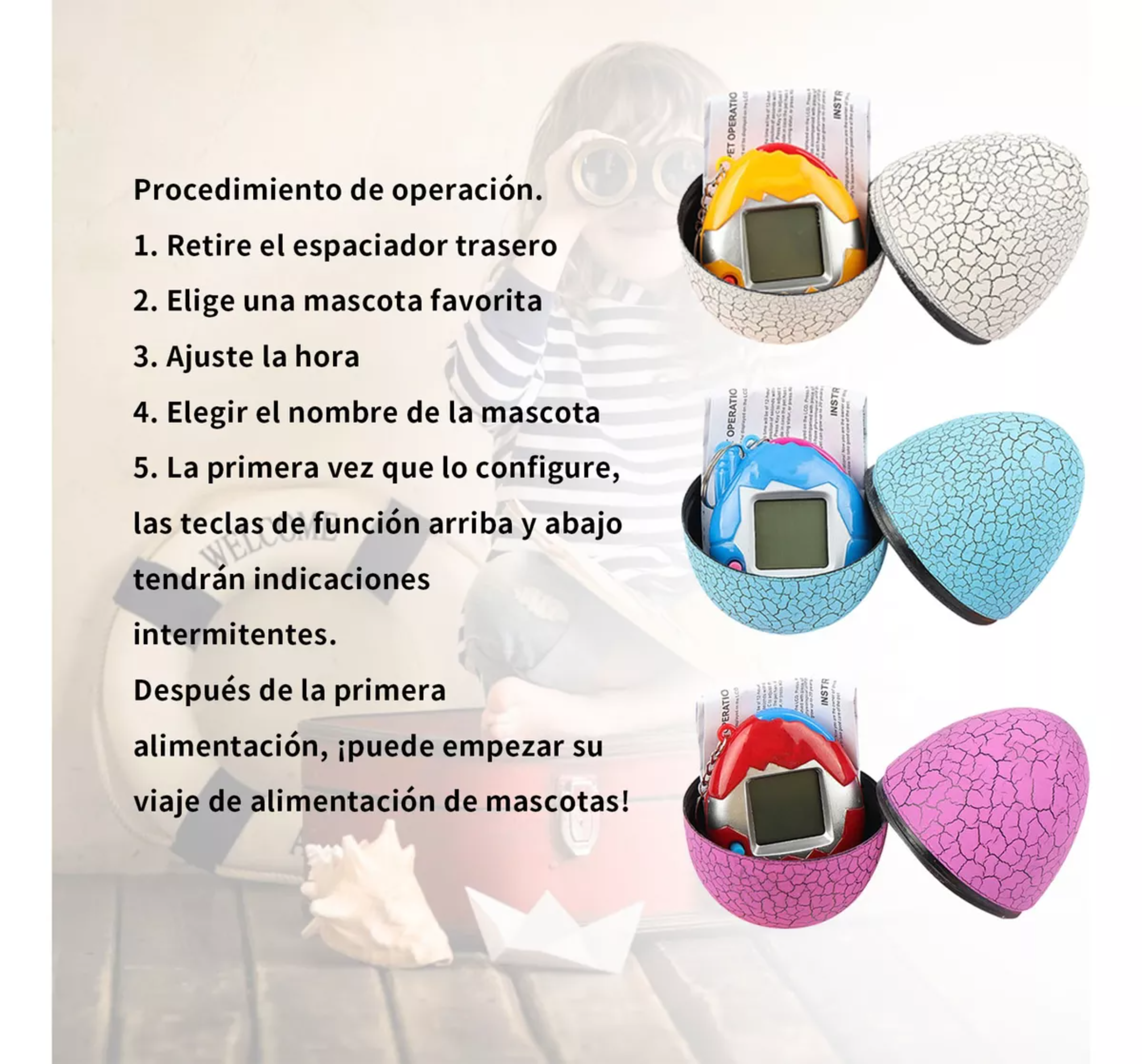 OFERTA  Huevo Tamagotchi Mascota Virtual Juguete Digital Juego Led 