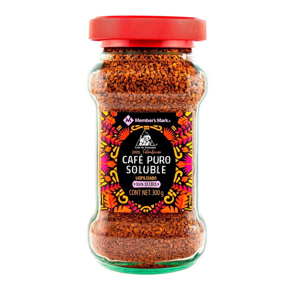 Cafe Soluble Colombiano Gourmet Liofilizado, 100% Arabico y Kosher, Premium 300g