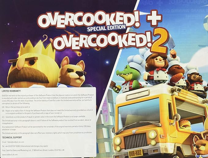 Overcooked 1 + Overcooked 2 Nsw