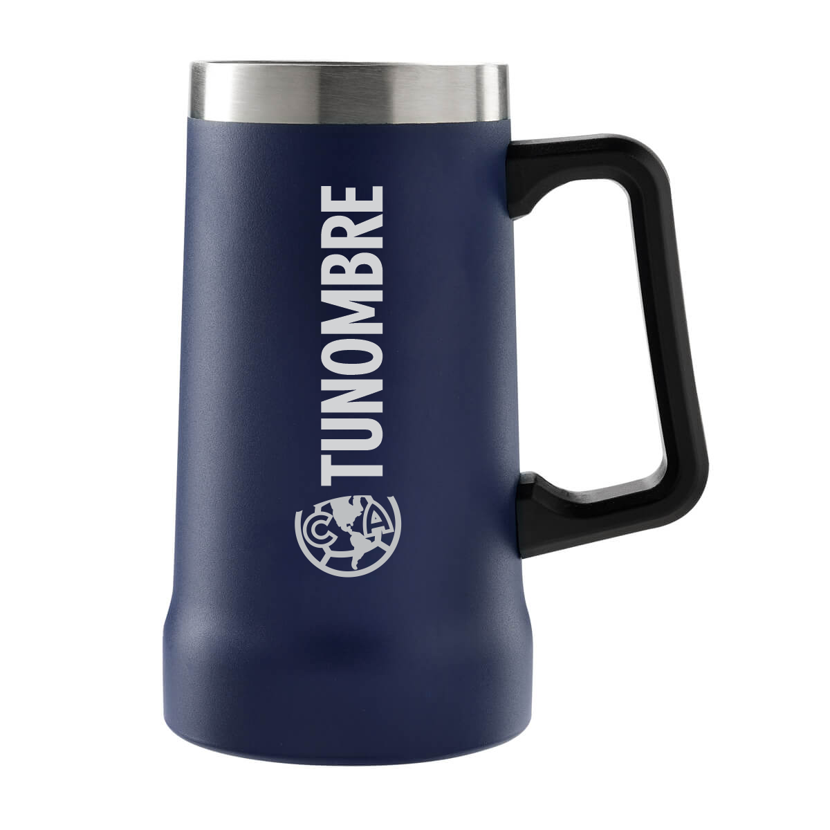 Tarro metalico para cerveza acero inoxidable 710 ml Club America Liga MX Azul