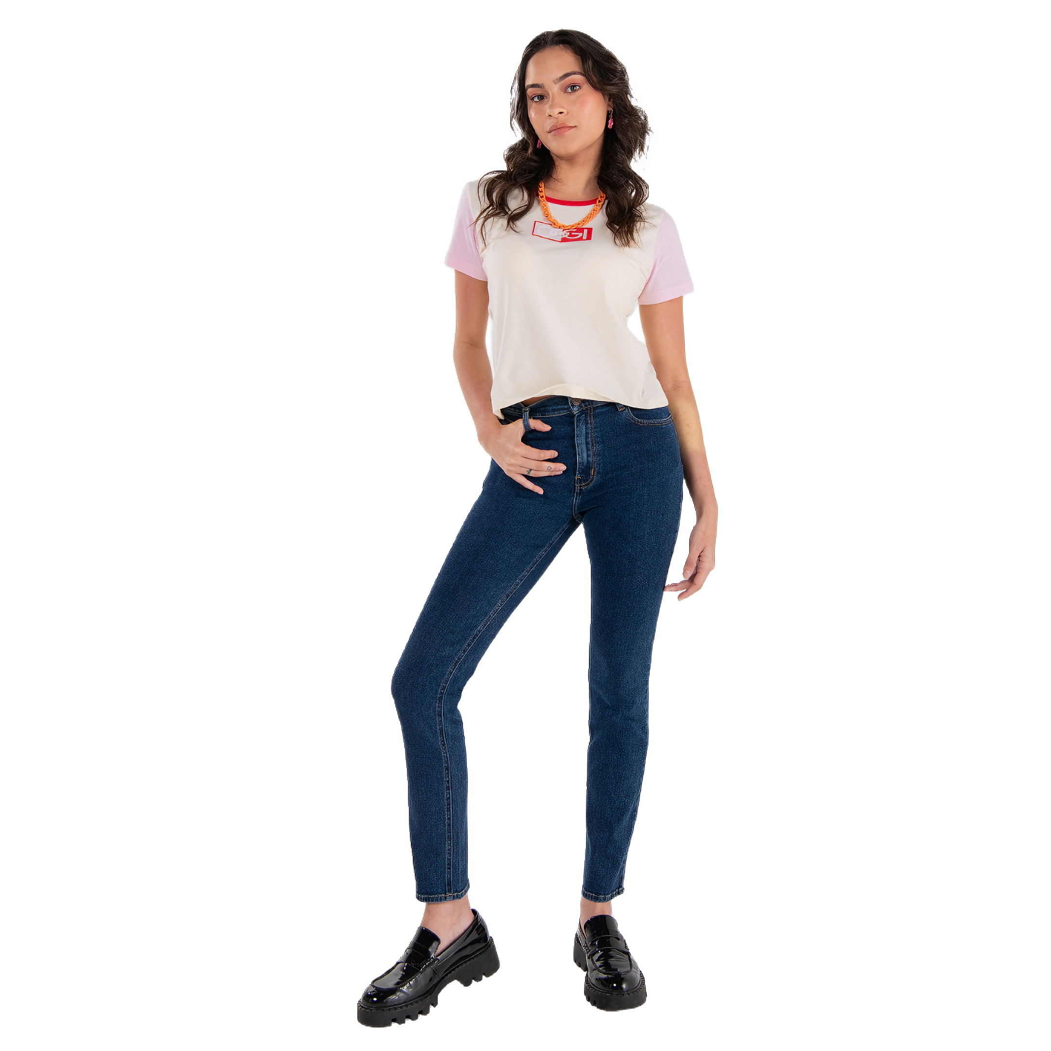 Oggi Jeans Para Mujer Cintura Alta Slim Oggi Passion Ink.