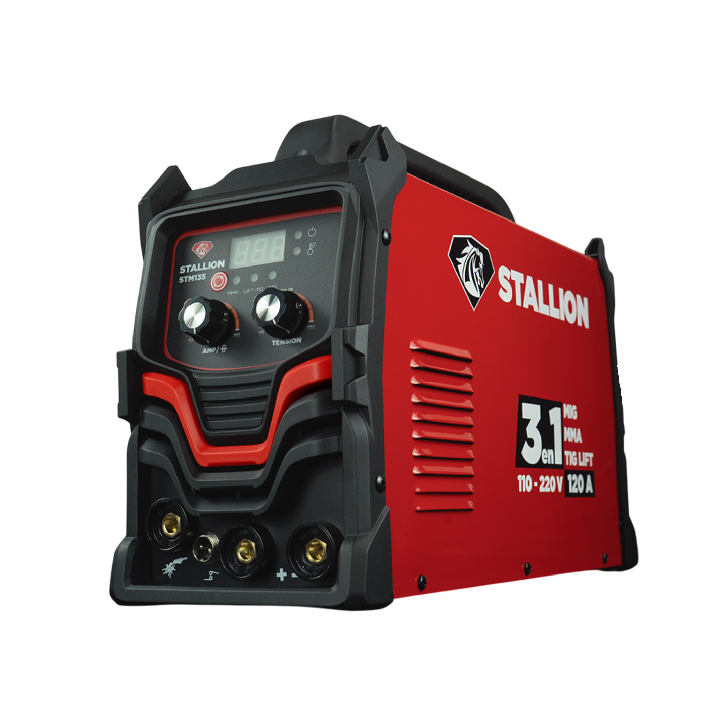 Soldadora Inverter Stallion 3 En 1 Mig Sin Gas/Mma/Tig Lift 110v/220v 60hz - STM135