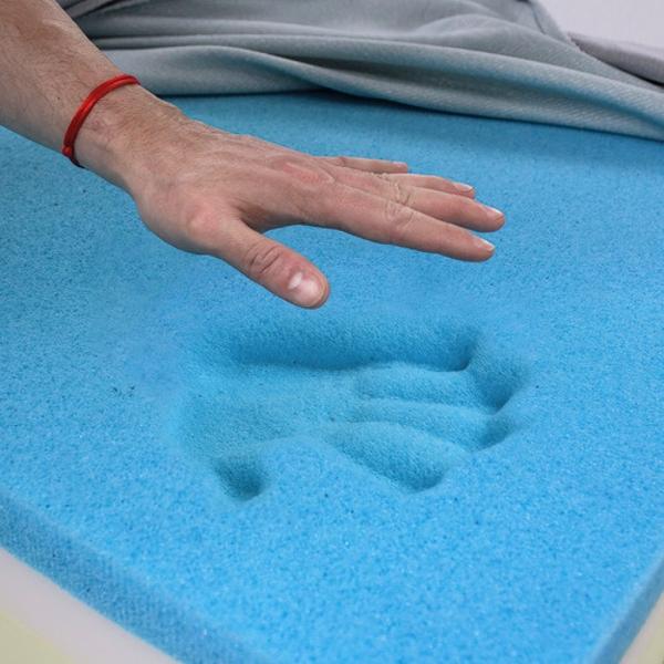 Recamara Matrimonial Colchon Memory Foam Cama Acero Moderna Houzer