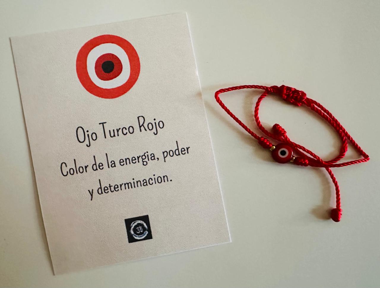 Pulsera Ojo Turco Hilo Rojo y/o Azul, Amuleto, protección contra mal de ojo, envidia, energías negativas