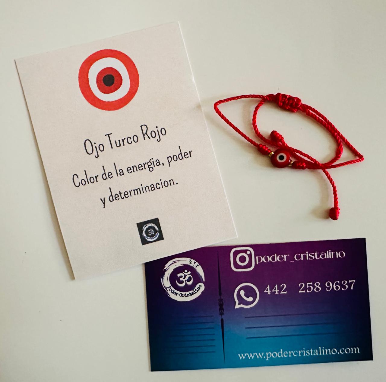 Pulsera Ojo Turco Hilo Rojo y/o Azul, Amuleto, protección contra mal de ojo, envidia, energías negativas