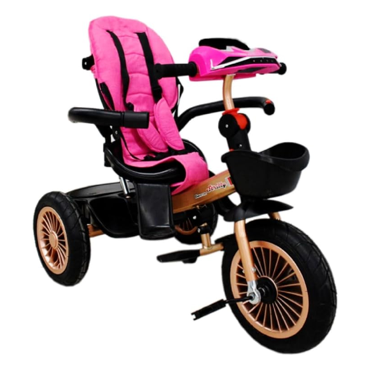 Triciclo Infantil Evolutivo Giratorio 360 para niños SG6018M-2 Rosa