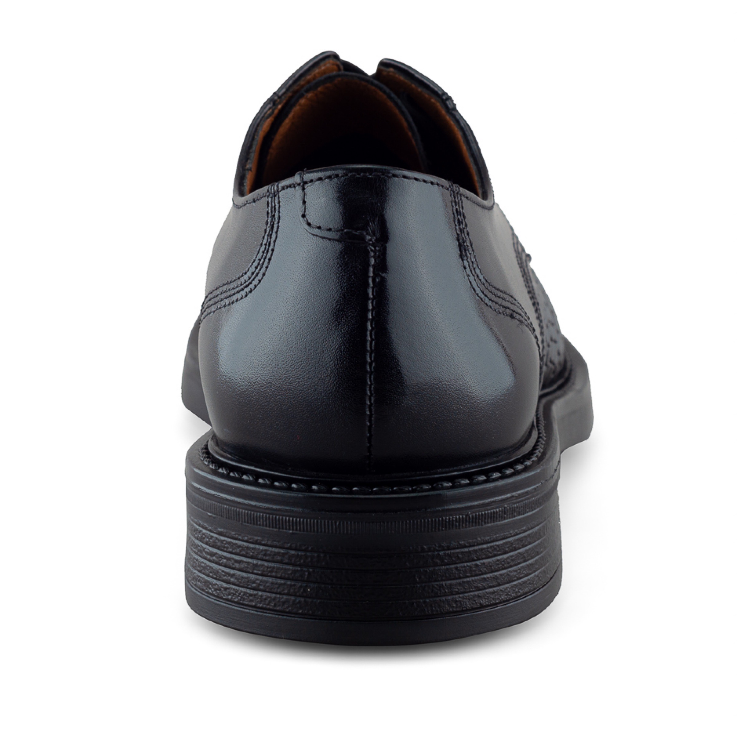 Zapato Derby de Piel Grabada para Hombre en Color Negro con Agujetas