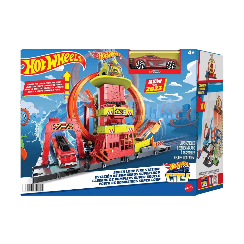 Hot Wheels City Pista Estacion de Bomberos GNM23 Mattel