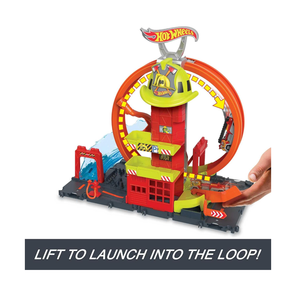 Hot Wheels City Pista Estacion de Bomberos GNM23 Mattel
