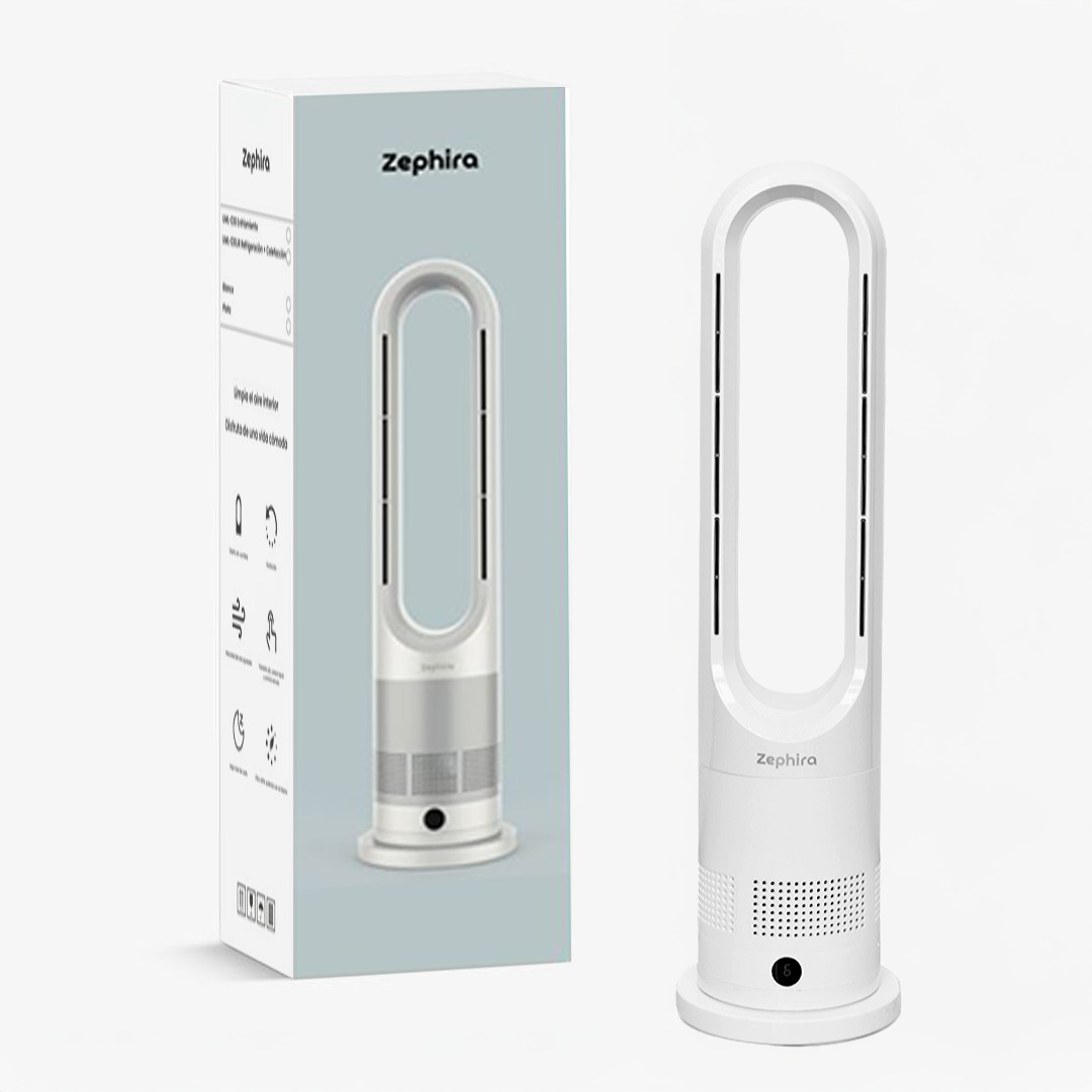 Zephira AirHaven Ventilador Silencioso | Potente y Compacto