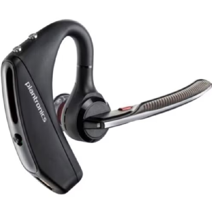 Auricular Bluetooth Poly Voyager 5200, Micrófono con Cancelación de Ruido, USB-A a MicroUSB, Color Negro.