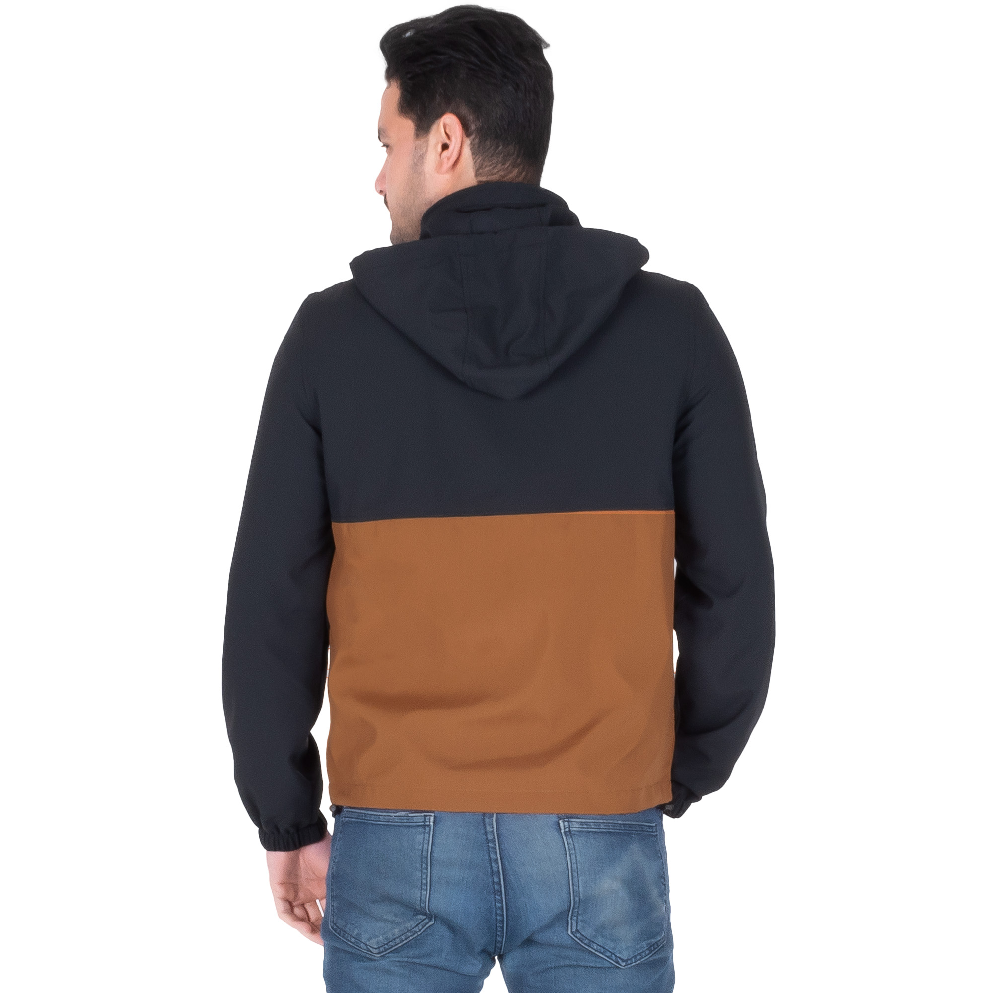 Generra | Chamarra con Capucha, Dos Tonos para Hombre