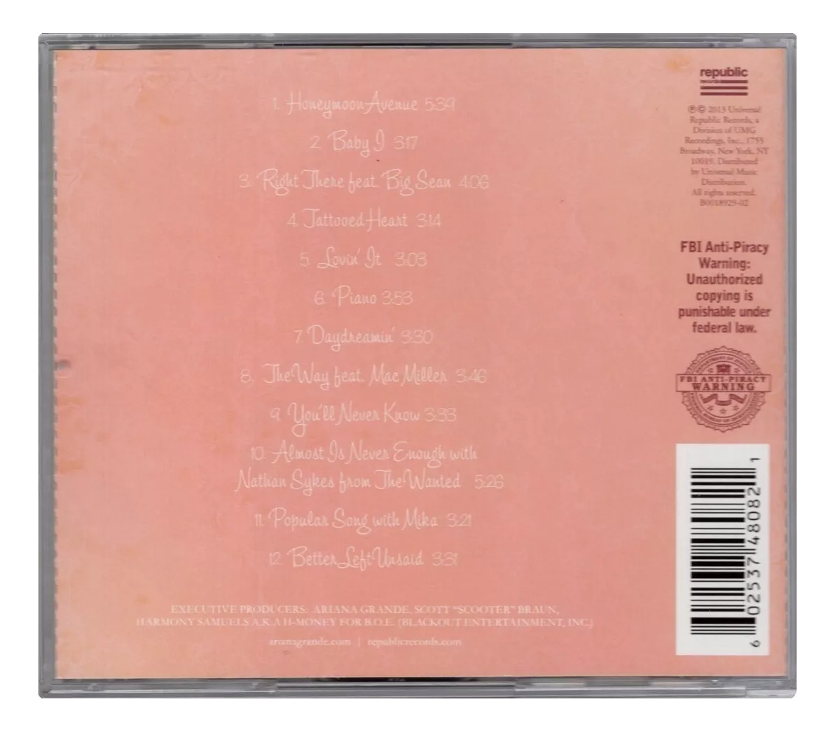 Ariana Grande Yours Truly Disco Cd 