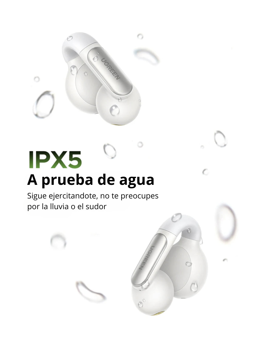 Audífonos Inalámbricos HiTune S5 UGREEN Bluetooth 5.3 Earbuds Negros