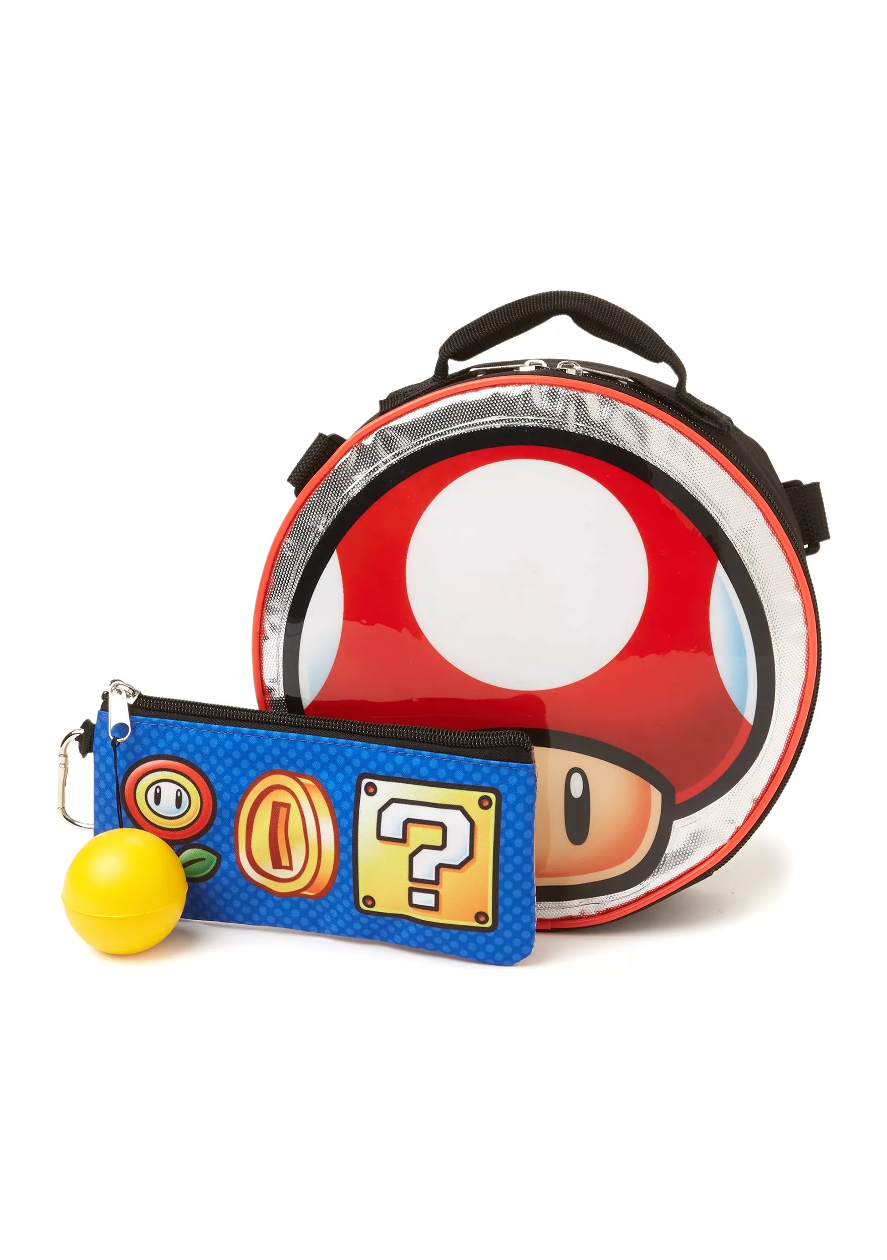 Mochila Original Super Mario 5 Piezas Backpack Set Lonchera Termica