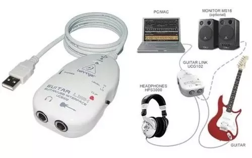 Behringer Ucg-102 Guitar/usb Interface Color Blanco