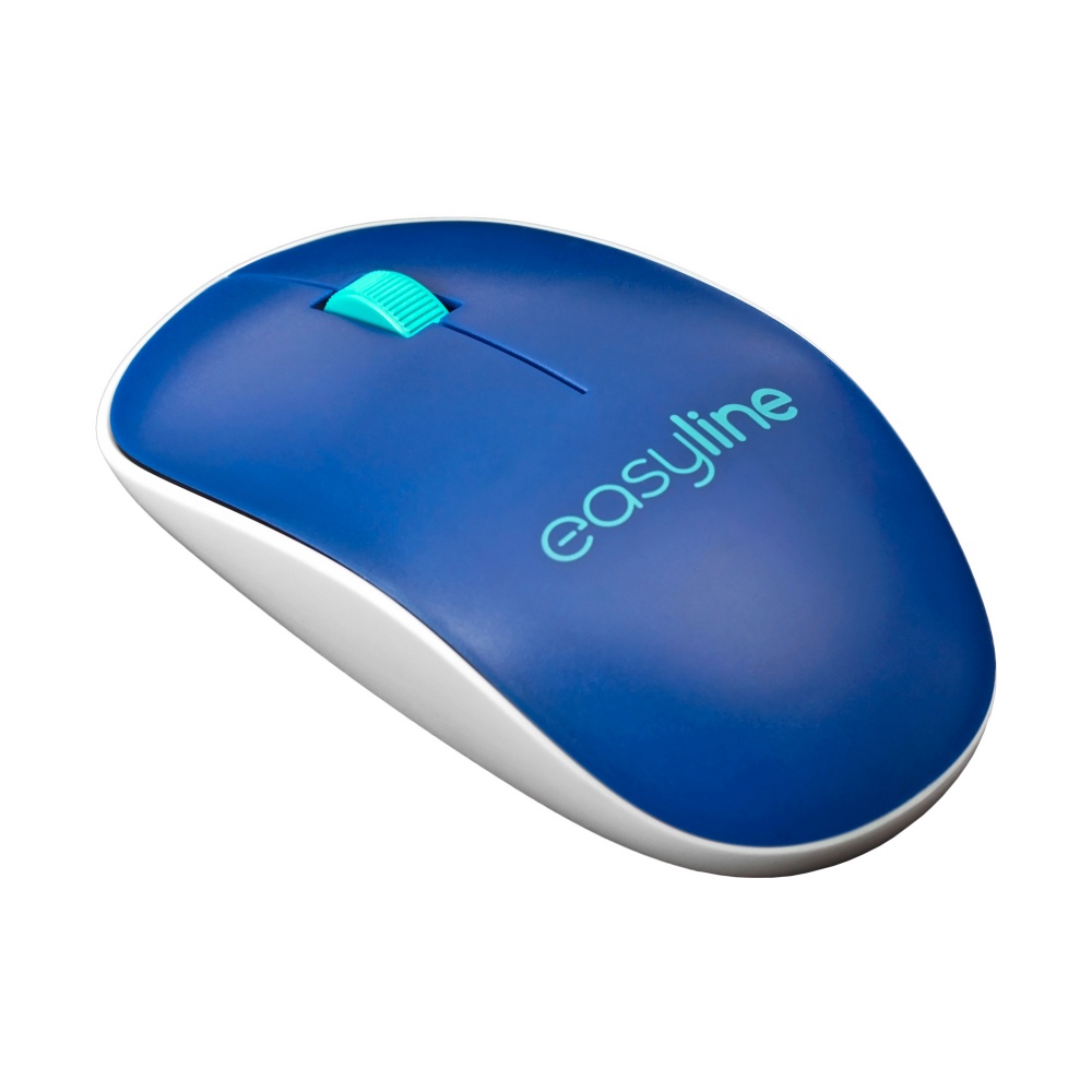 MOUSE INALAMBRIO 1000 DPI AZUL CASA USB OFICINA PORATIL ESTANDAR WINDOWS 10 METROS ESCUELA LAP PC EL-995128