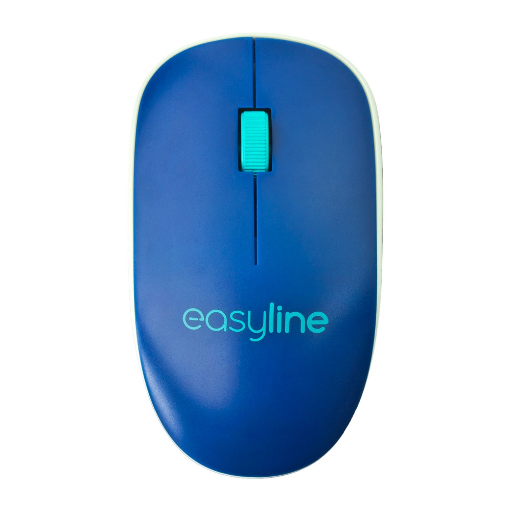 MOUSE INALAMBRIO 1000 DPI AZUL CASA USB OFICINA PORATIL ESTANDAR WINDOWS 10 METROS ESCUELA LAP PC EL-995128