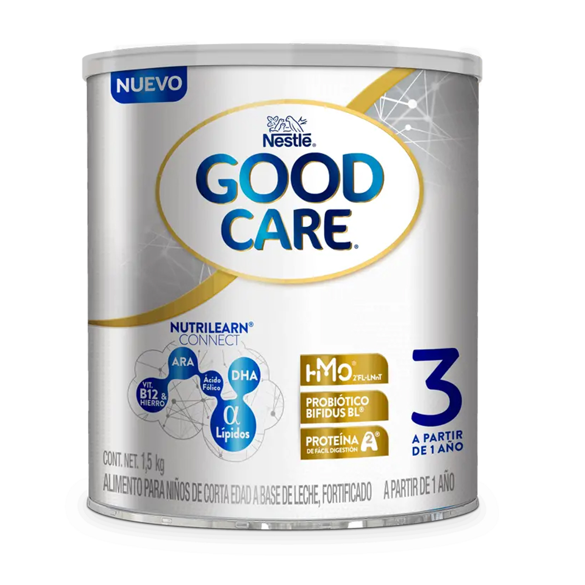 Fórmula Infantil Good Care Nestlé Etapa 3, 1.5kg 2pz