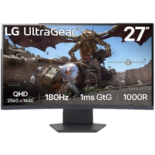 Monitor LG Ultragear 27 " QHD 2560X1440 VA Curvo 180HZ AMD Freesync (27GS60QC)