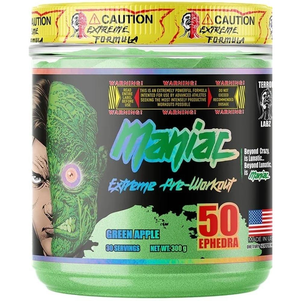 Pre entrenamiento óxido nítrico TERROR LABZ MANIAC 30 SERV
