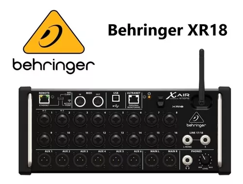 Mezcladora Behringer Xr18 De Rack Para Tablet/android 
