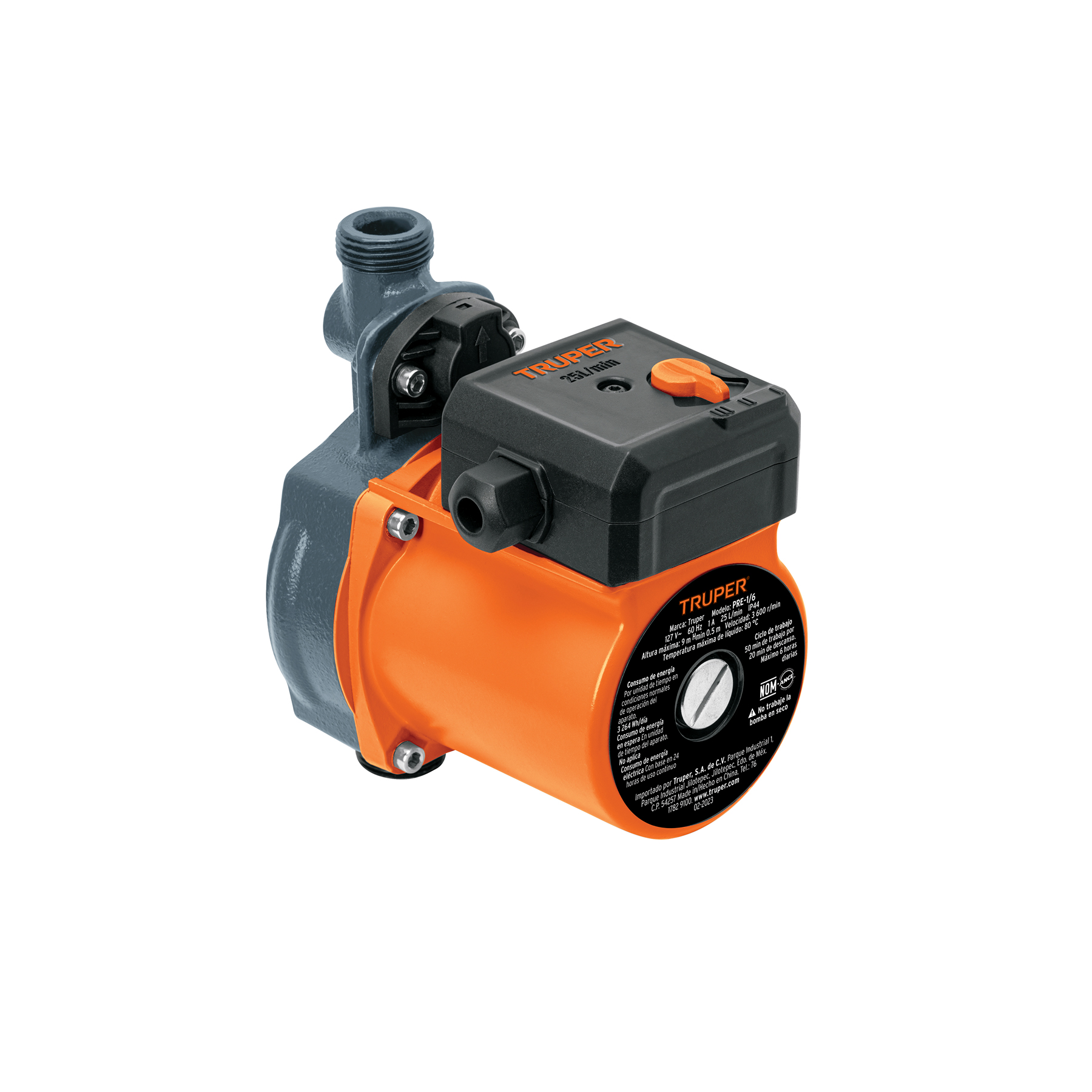 Bomba presurizadora 1/6 HP, 1 servicio, TRUPER