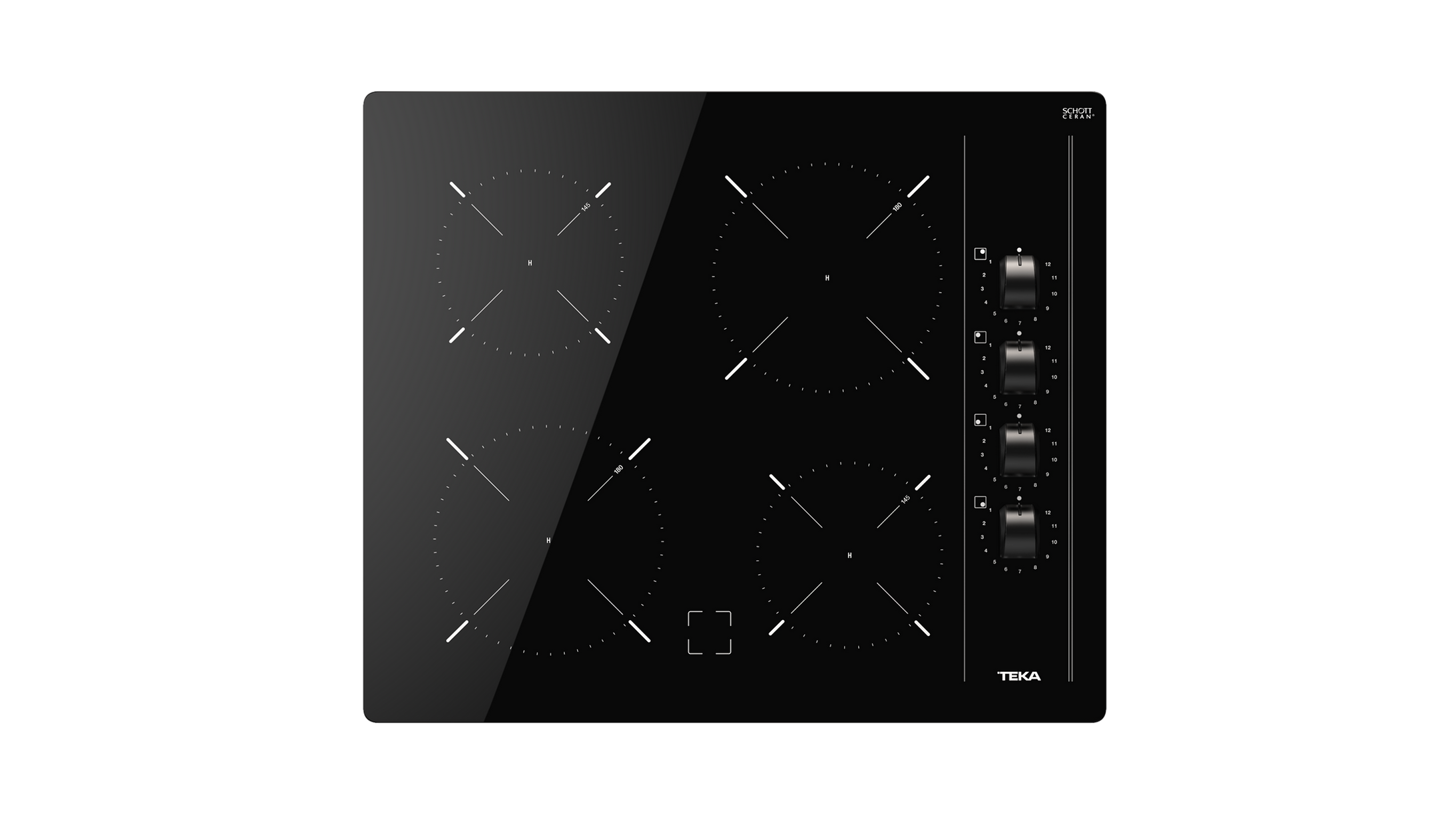 Parrilla Eléctrica Vitrocerámica Modular Teka TTC 64000 XFL BK 60 cm