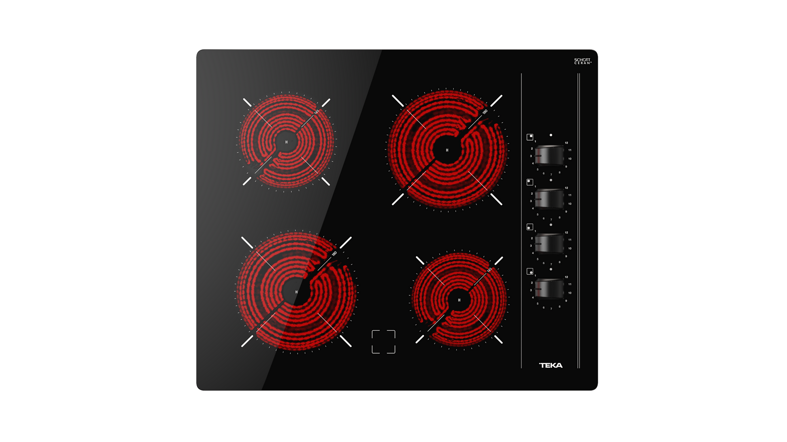Parrilla Eléctrica Vitrocerámica Modular Teka TTC 64000 XFL BK 60 cm