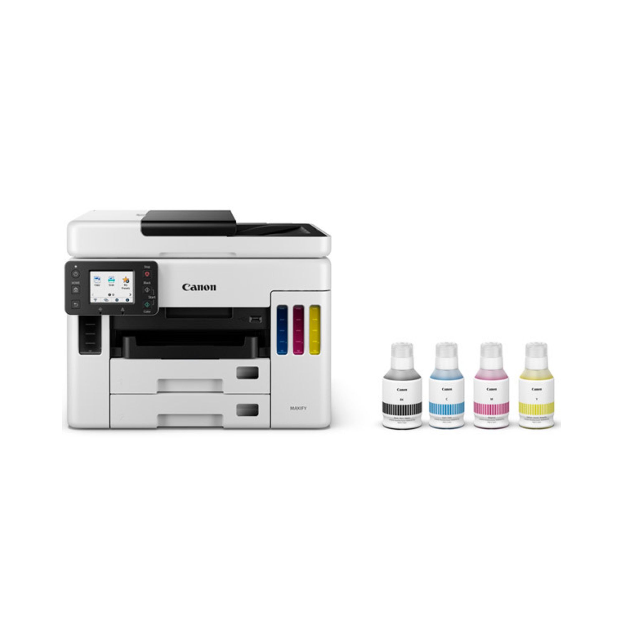 Impresora Multifuncional Canon Maxify GX7010, Sistema de Tinta Continua, USB, Ethernet, Wi-Fi, Dúplex, 45 ppm Negro, 25 ppm Color