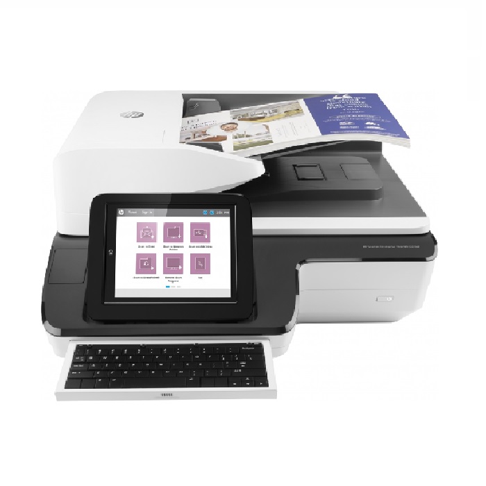 Scanner HP ScanJet Enterprise Flow N9120 fn2, 600 x 600 DPI, Escáner Color, Escaneado Dúplex, RJ-45/USB, Negro/Blanco. 