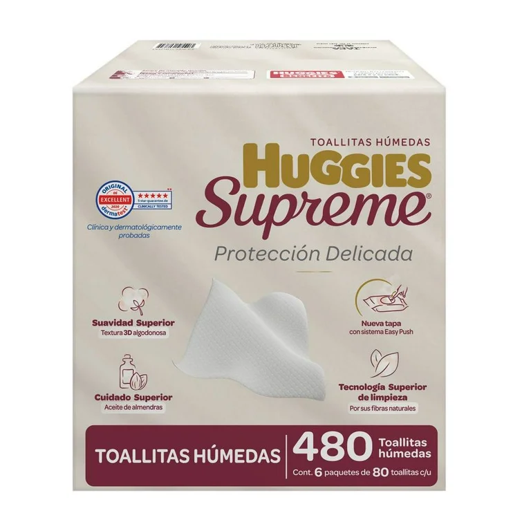 Toallitas Húmedas Huggies Supreme 480 Piezas